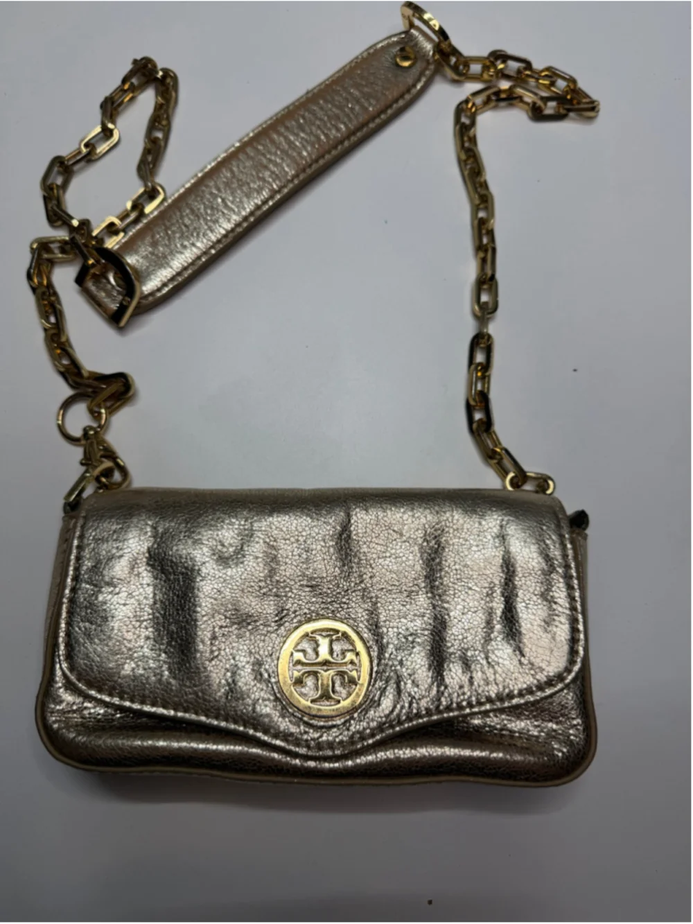 Women's Tory Burch Gold Crossbody Bag One Size